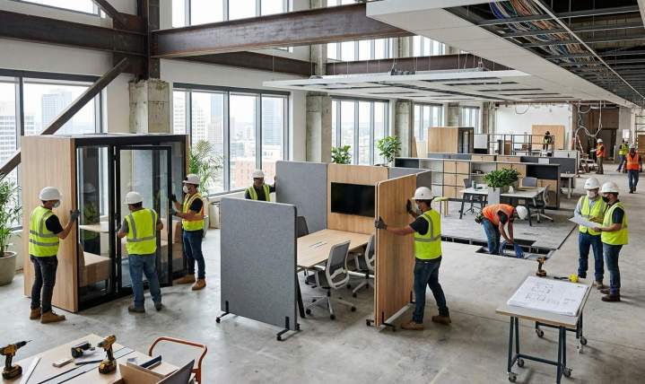 Agencement professionnel de vos locaux et espaces de travail.
